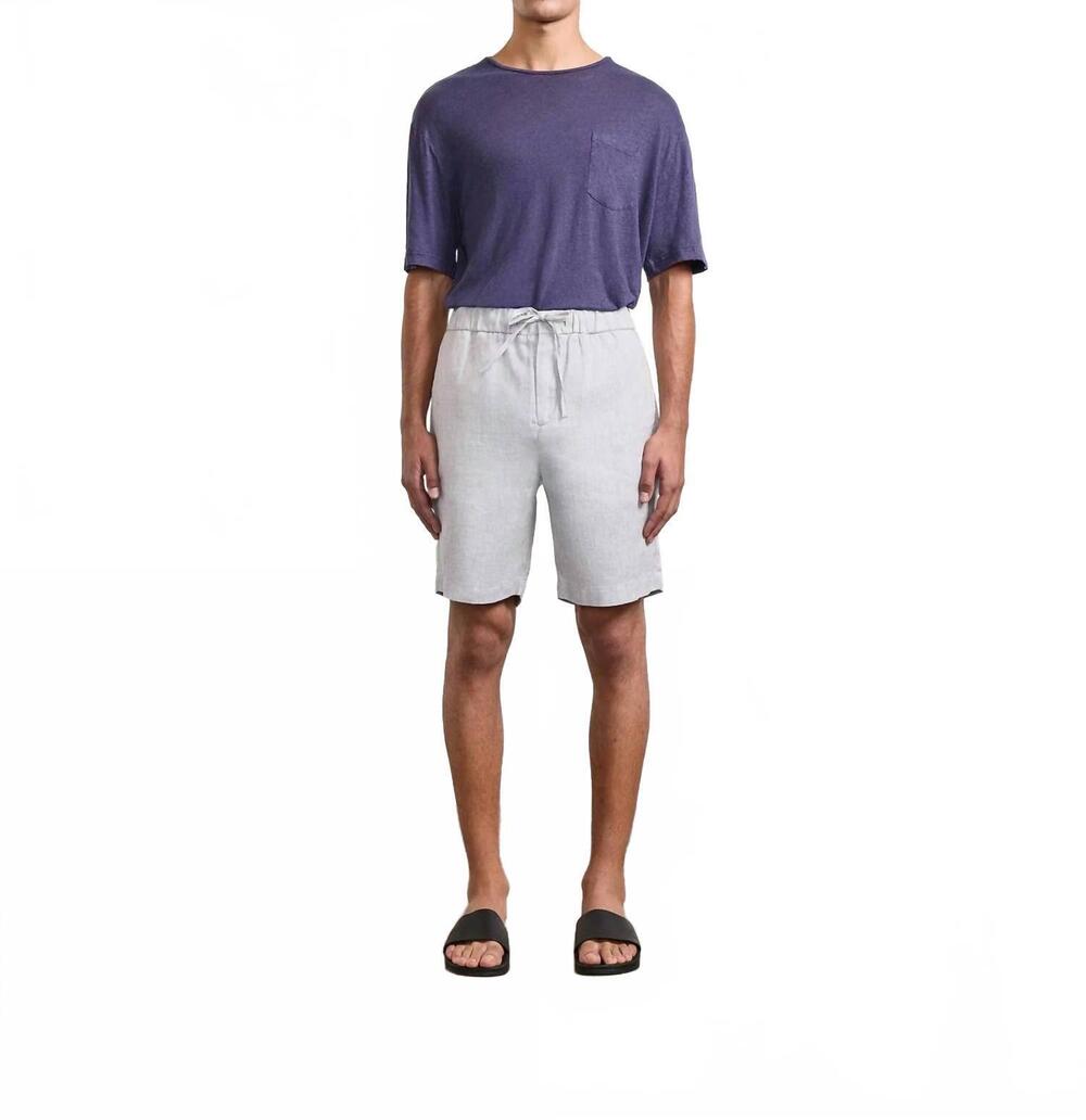 NEW FRESCOBAL CARIOCA felipe linen shorts in grey